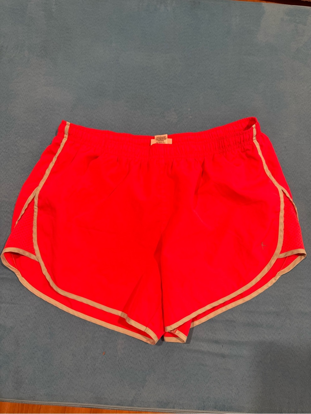 Danskin Hot Pink Athletic Shorts with Cream Trim